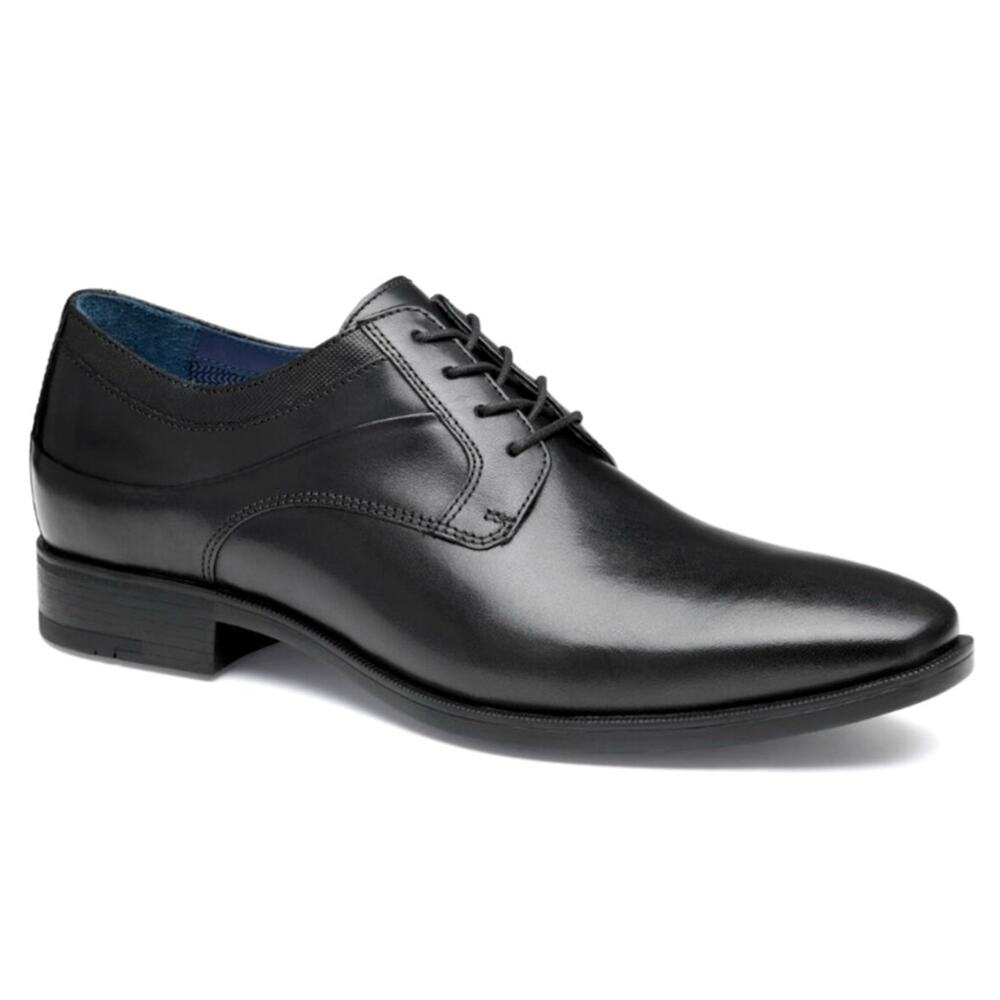 Johnston & Murphy Gibbons Plain Toe Dress Shoes Black Full Grain Size 13M